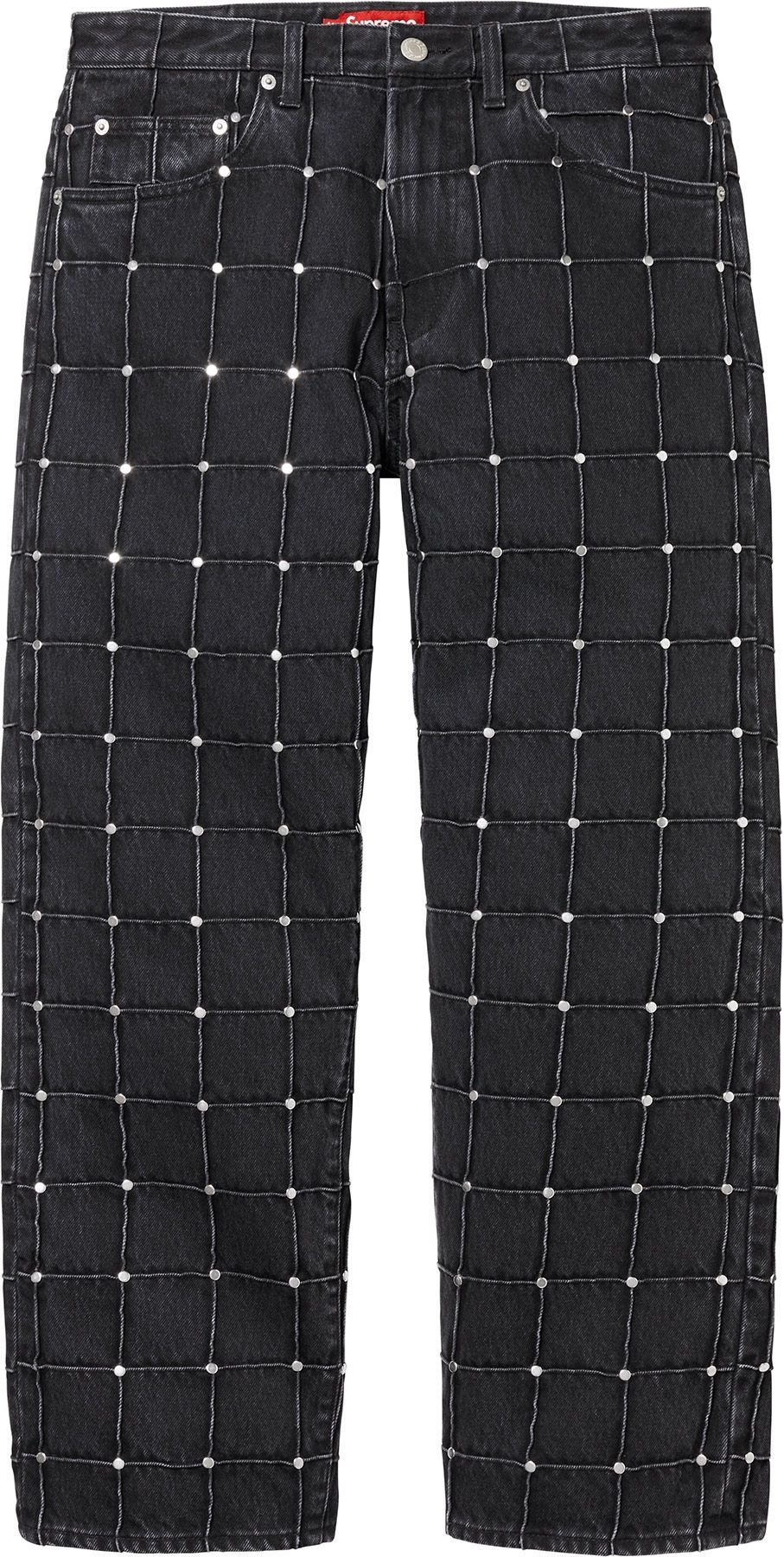 Studded Seam Loose Fit Jean view 8